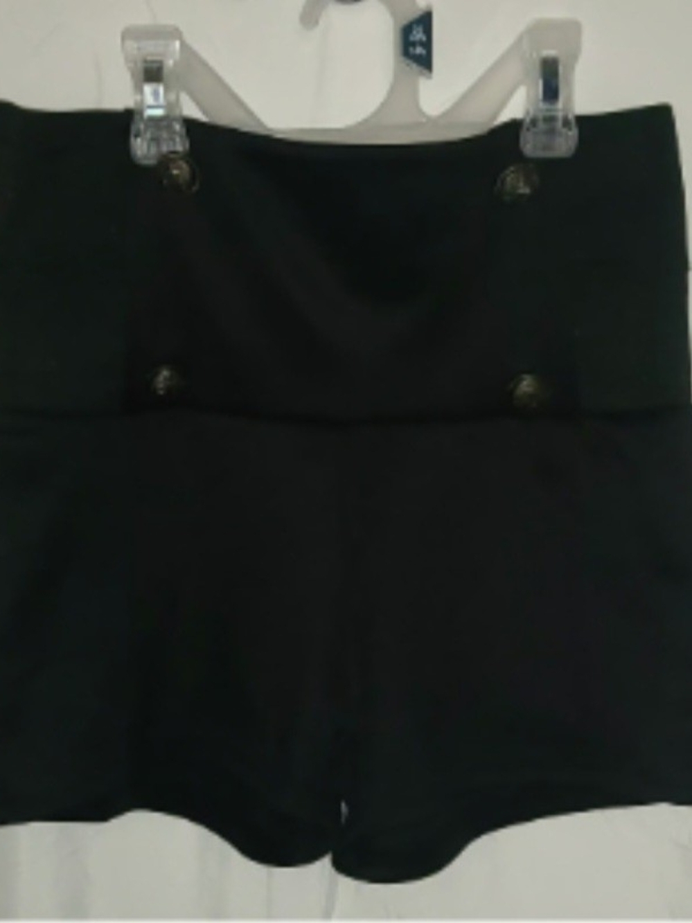 Eye Candy Black High-Waist Sailor Shorts